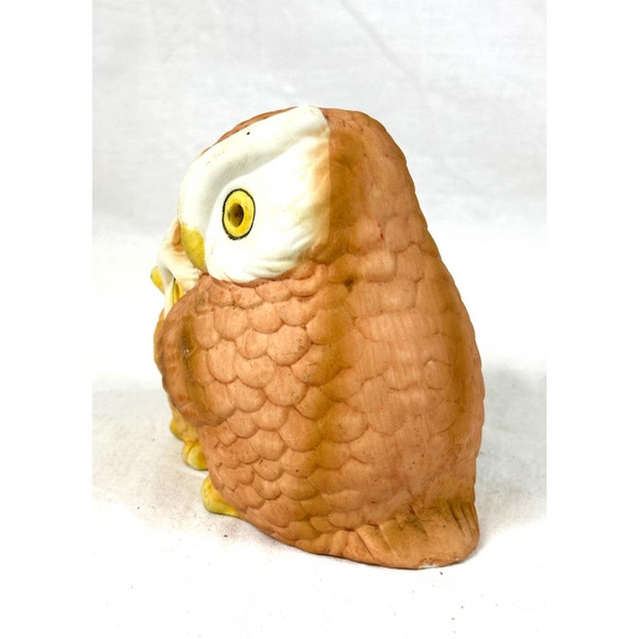 Charming Vintage Owl Ceramic Candle Holder - Glows with Magical Ambiance - Picture 3 of 9